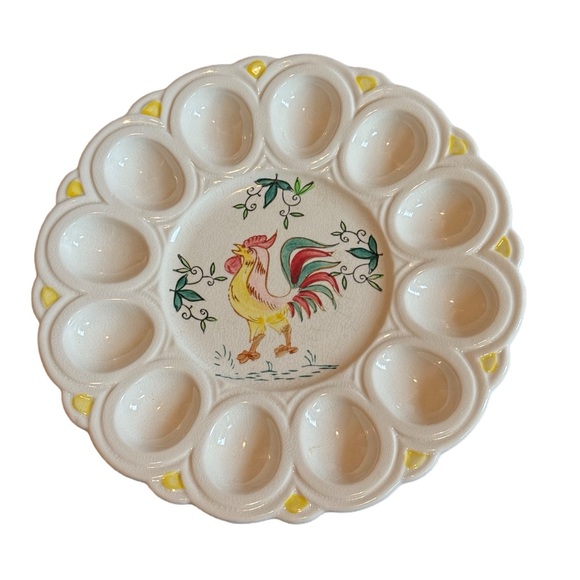 Vintage Deviled Egg Plate - Picture 1 of 6